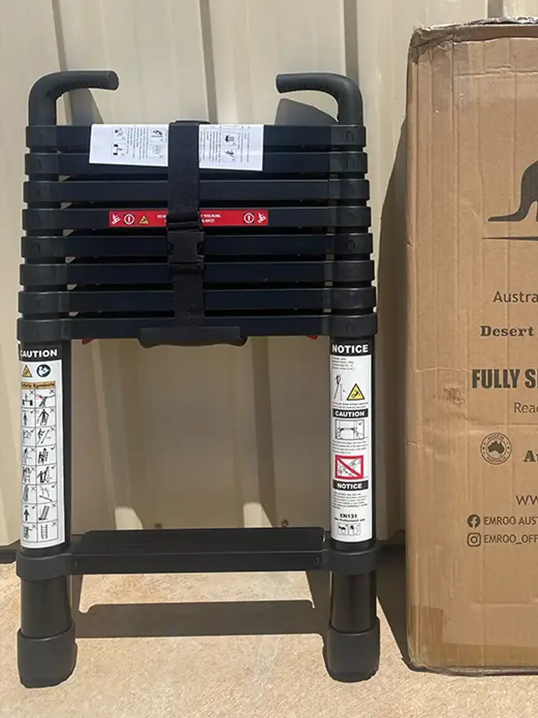 extendable ladder extended